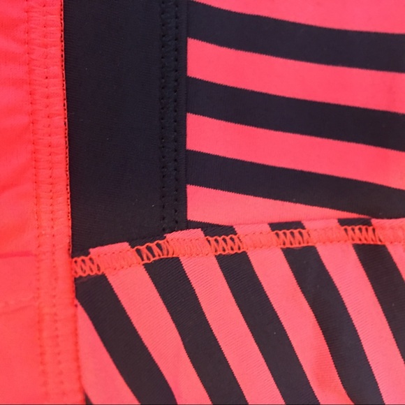 Lululemon Run Orange/Pink Navy Stripe Speed Shorts - Picture 7 of 8